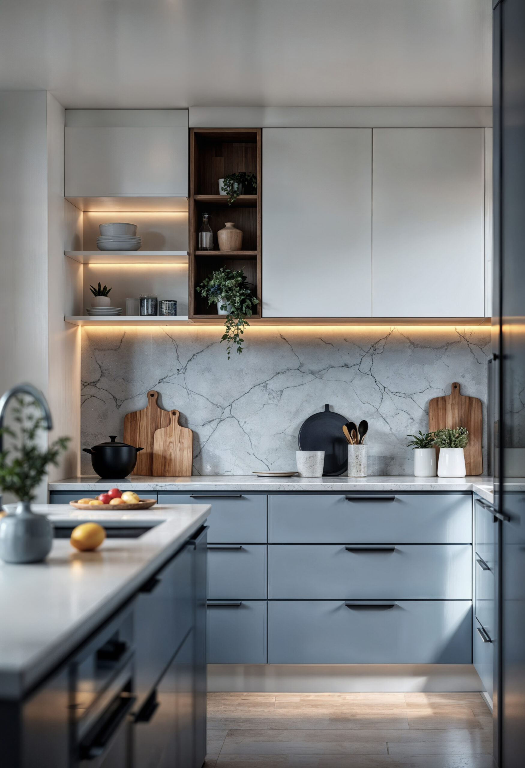 modern-kitchen-interior-with-blue-cabinets